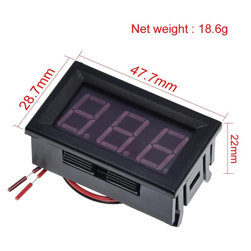 0.56 Inch AC220V Mains 380V Industrial Electric LED Digital Display Two-wire AC Voltage Meter Head Voltmeter