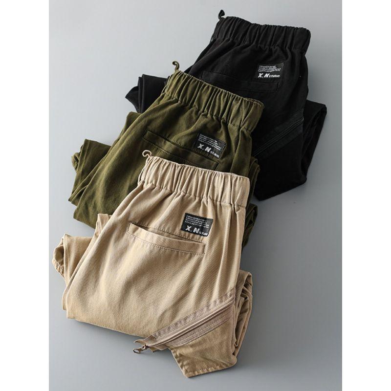 Trendy Cotton Multi-Bag Export Export Function Cargo Pants