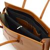 Leder-Handtasche vp046l Camel
