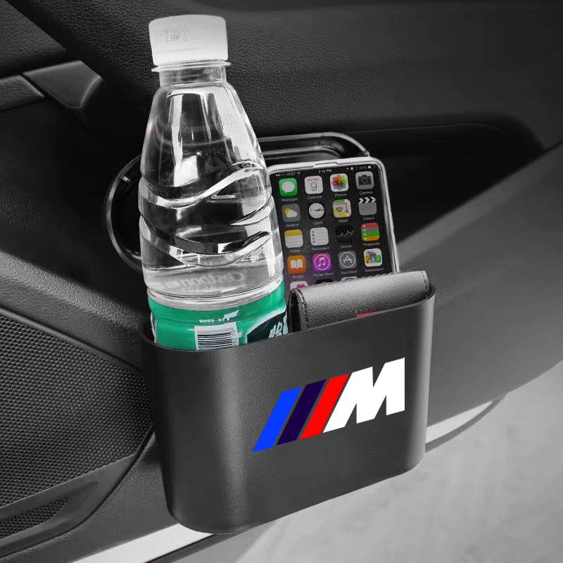 Car Vehicle Case Storage Box Black ABS Square Pressing Trash Can For BMW M E34 E36 E60 E90 E46 E39 E70 F10 F20 F30 X5 X6 X1 M3 M5 M6 E71 F01 F02 F87