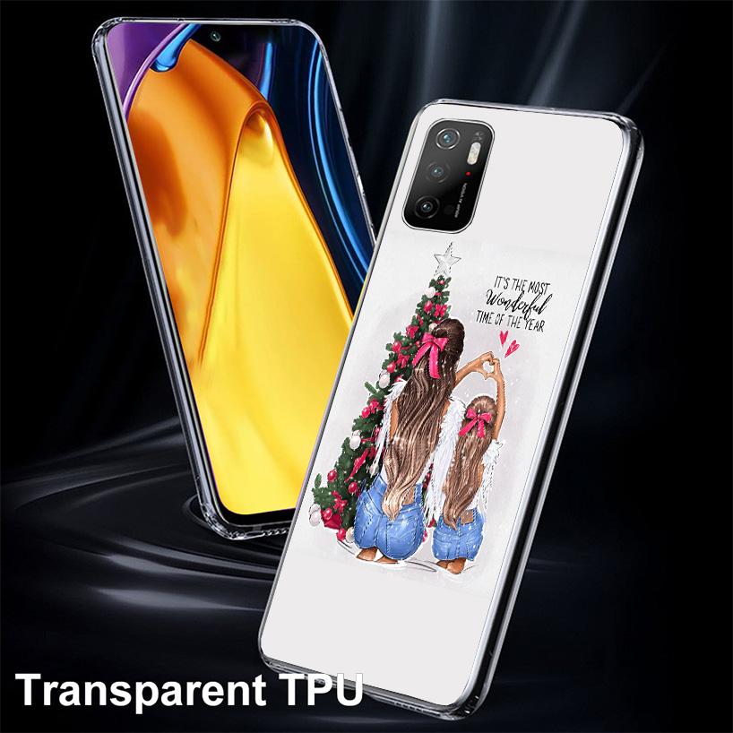 Christmas Girls Tree Gift Cover Phone Case For Xiaomi Poco F7 Ultra X7 X6 X5 Pro M7 Redmi 15C 15 13C 13 12C 12 10C 10 9A 9C 9T 9