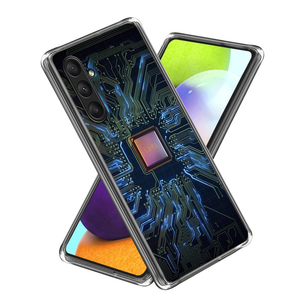 For Samsung Galaxy A25 5G (Global) (161.0 x 76.5 x 8.3mm) Case Shock-Absorbent TPU Pattern Printed Phone Cover