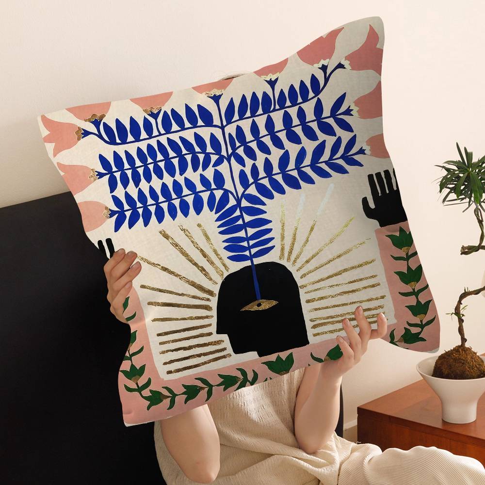 

Egypt Colorful Abstract Tiger And Leopard Stitch Lucky Dragon Pillow Cover Sofa Cushion Cover Home Room Decoration Children Gift 30cmx30cm
