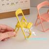 Universal Mobile Phone Accessories Foldable Chair Shape Mini Desktop Phone Holder Cell Phone Stand Cute Portable Bench Mini Toys
