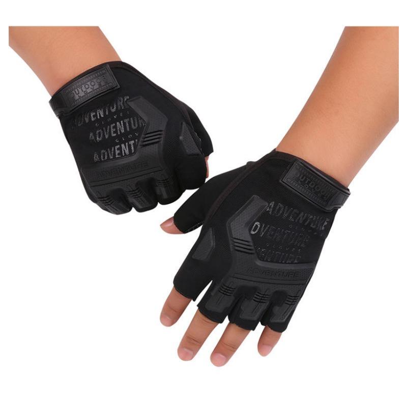 Fietsen Halve Vinger Handschoenen Tactische Handschoenen Ademend Antislip Vingers voor Mannen en Vrouwen Studenten Dunne Buitensport Handschoenen average size