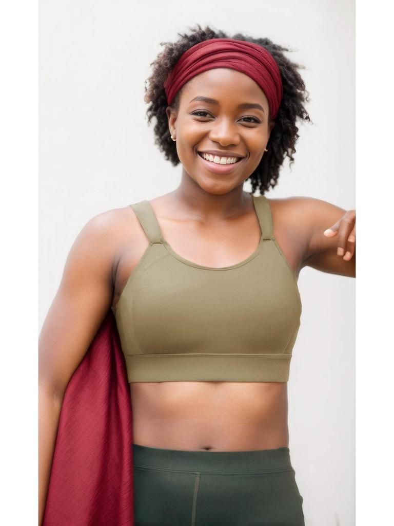 High-Impact Anti-Sag Sports Bra for Women – Shockproof, Plus Size, Beautiful Back, One-Piece Cup Design.