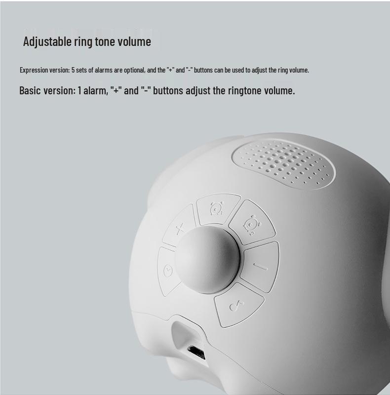 Multifunctional Cartoon Night Light Alarm Clock with Sound Control and USB Charging for Kids