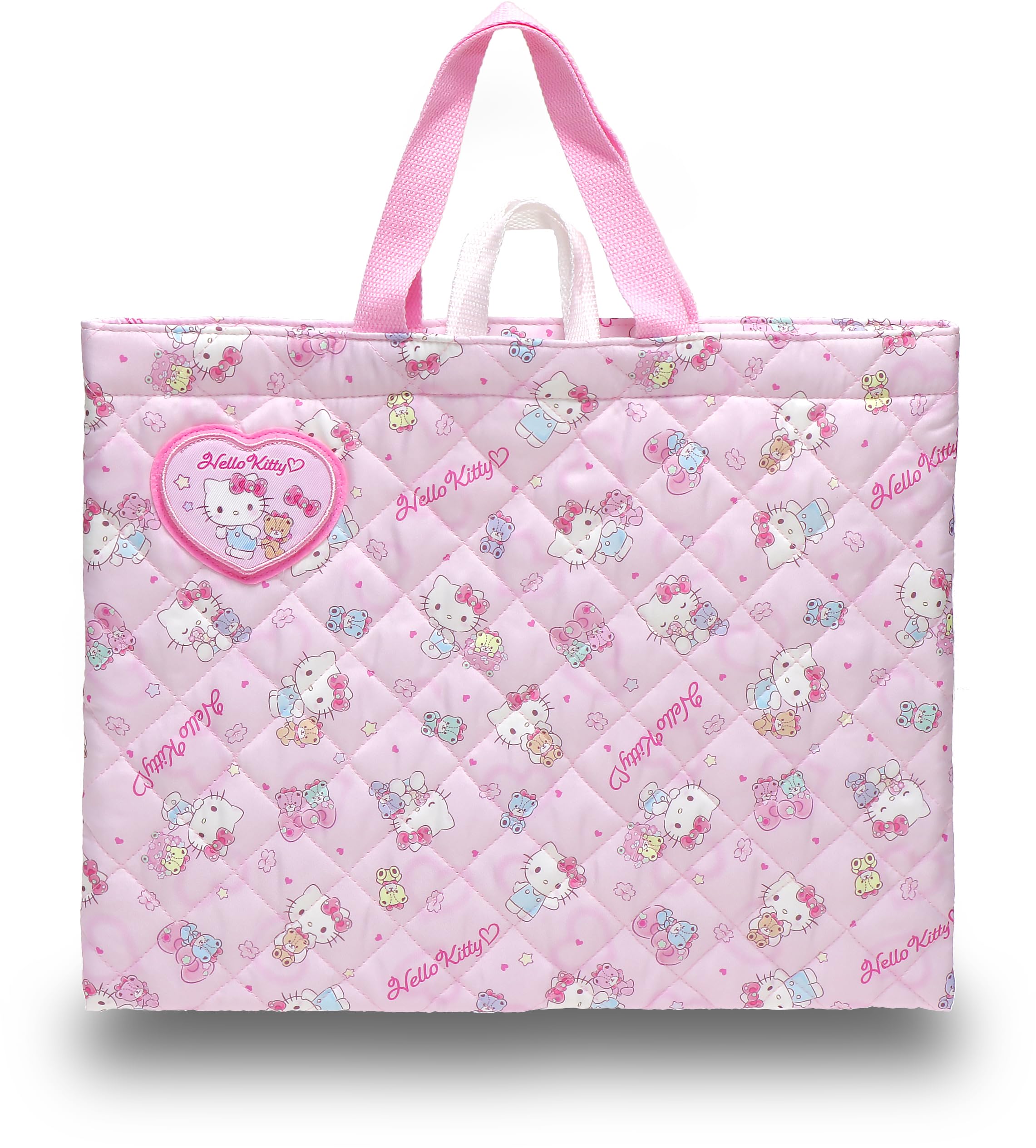 

Takanami Create Quilted Lesson Bag, Hello Kitty Pink [138399] - Perfect for preschoolers, toddlers, and children, perfect for kindergarten, school tri