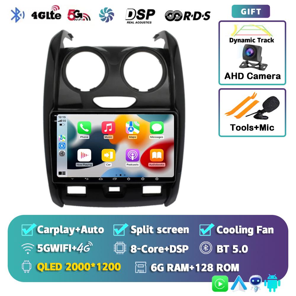 Android 14 Carplay 4G+WIFI for Renault Duster 2015 2016 2017 2018 2019 2020 DSP Car Radio Multimidia Video Player GPS Navigation