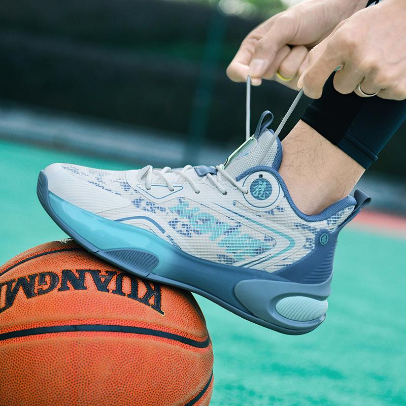 Youth Soft-soled Actual Basketball Shoes New Breathable and Comfortable Mesh Student Sports and Leisure Shoes