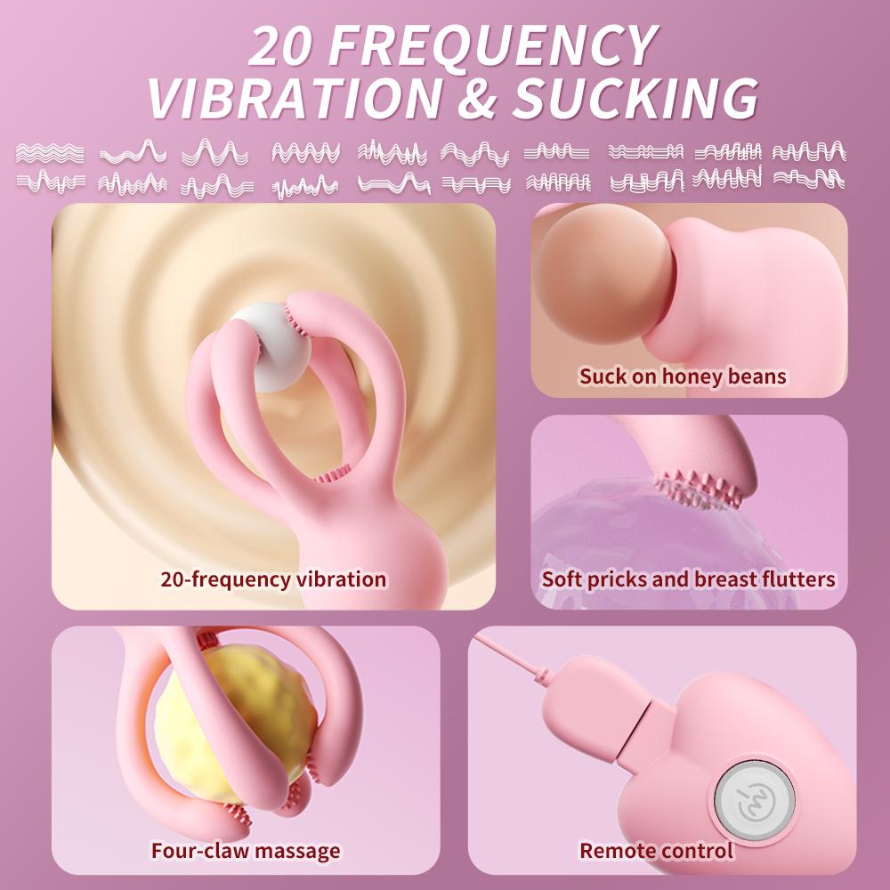 Nipple Clamp Vibrator for Women Breast Massage Clitoris Ctimulator Enhancer Nipple Sucking Stimulator Sex Toys Female Adult Toys
