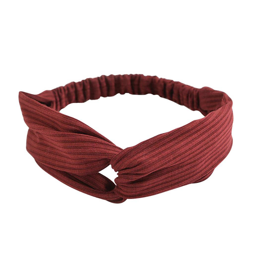 Womens Twist Headband Knot Wrap Turban Twisted Knoted Hair Floral Elastic