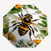 1pc Bee Floral Pattern Automatic Open/Close Umbrella - Portable Collapsible Umbrella with 8-Rib Stability, Fashion Lovers Yy251017113