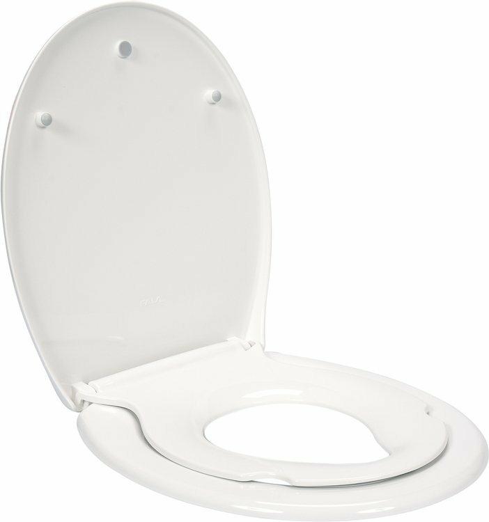 Slow-Closing Toilet Seat Cover with Child Seat 2-in-1 Detachable PP-O