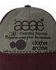 Eiieii Web Logo 5 Pannel Ball Cap [Burgundy/Grey]