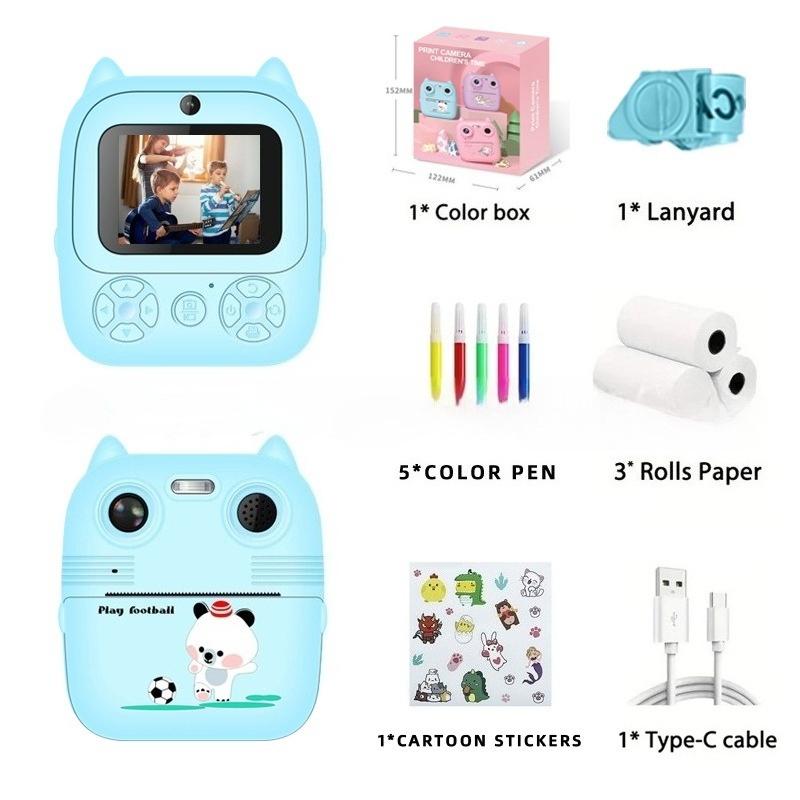 Children's Polaroid print camera high definition photo video gift box toy