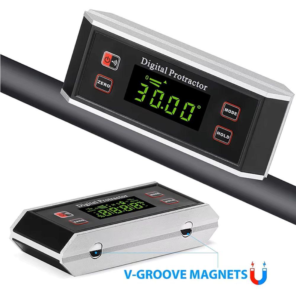 Multifunctional Aluminum Alloy Digital Level Box Electronic Angle Gauge Protractor Angle Finder Bevel Gauge With Magnetic Base