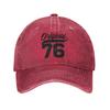 Summer 50th Birthday Original Vintage 1976 Baseball Cap Logo Washed Trucker Hat Unisex-Teens Casual Outdoor Sport Baseball Caps