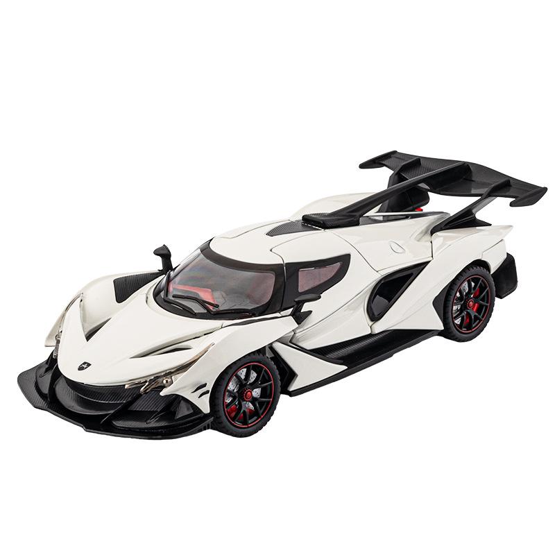 

1/24 Apollo IE Intensa Emozione Alloy Car Diecasts & Toy Vehicles Car Model Sound and Light Pull Back Car Toys for Gifts белый