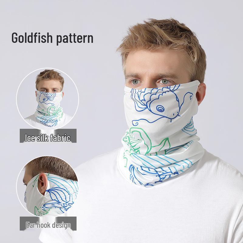 Sommer Eis Seide Nackenwärmer Stirnband für Radfahren und Outdoor-Sport