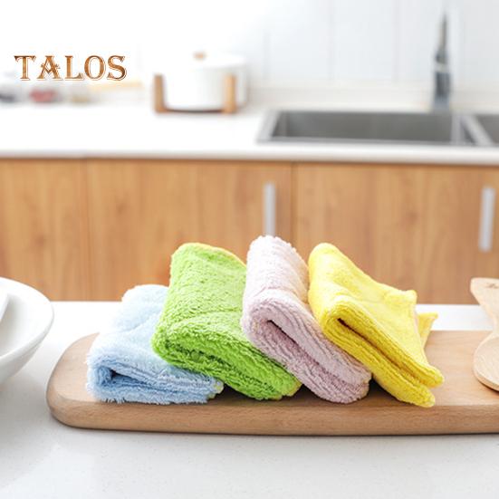 Talos 1 stk mikrofiber tykt håndkle Kjøkken tallerken Vask rengjøringsklut