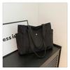 1 Stück Leinwandtasche für Damen, große Kapazität, einfache und vielseitige Tragetasche, Tote Bag, Einkaufstasche, Umhängetasche