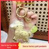 Gold Heart Pony Keychain: Money, Love & Mobile Charm with Shuibei Gold Pendant