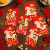6pcs Chinese 2026 New Year Red Envelope Cartoon Lucky Money Pockets  Lunar Year Celebration