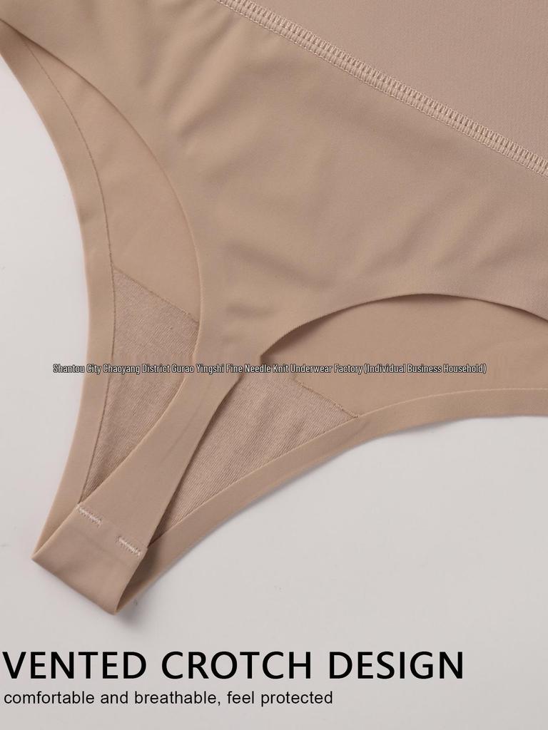 High-Waisted Seamless Shaping Tummy Control Thong for Women
