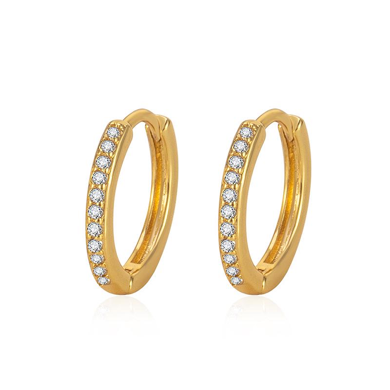 Manșete Elegante pentru Urechi cu Diamante Placate cu Aur de 18K pentru Bărbați și Femei