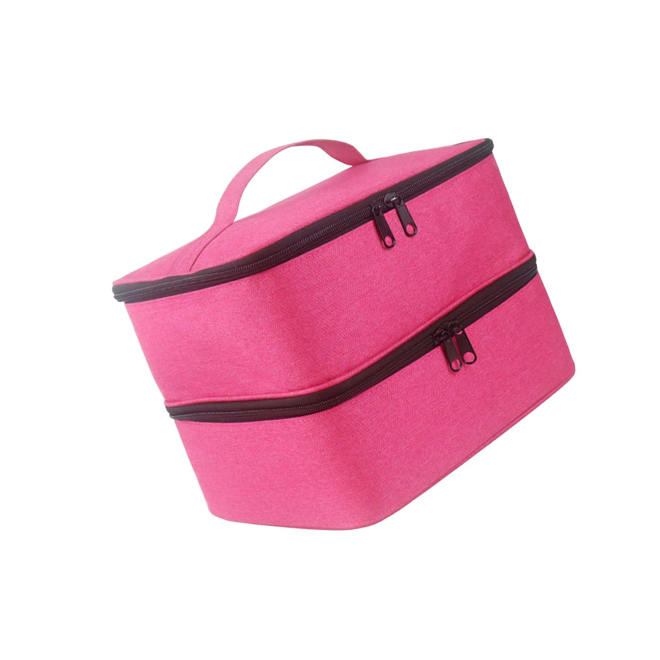 

Сумка для переноски лака для ногтей на молнии для маникюрных наборов лака для ногтей для дома розы красного