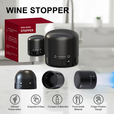 1 Stück Vakuum Rotwein Flaschenverschluss Stopfen Silikon Versiegelt Champagnerflaschenverschluss Vakuum Bewahrt Frische Barwerkzeuge Weinpfropfen