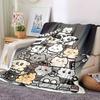 Whimsical Animal Orchestra Throw Personalized Blanket Customize Your Name Durable Comfort Throw For Sofa Couch Office Bed Picnics Four Seasons