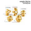 2025 New Vintage Punk Metal Rings Set for Women Aesthetics Jewelry Gift Gold Silver Color Irregular Geometric Knuckle Joint Ring Opening Jewelry