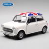 WELLY 1/24 MINI COOPER 1300 Alloy Car Model Diecast Metal Classic Mini Car Vehicle Model Simulation Collection Children Toy Gift