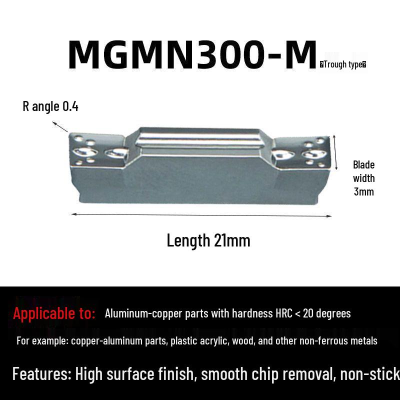 CNC Lathe Grooving Inserts MGMN300-M End Face Cutting Tools