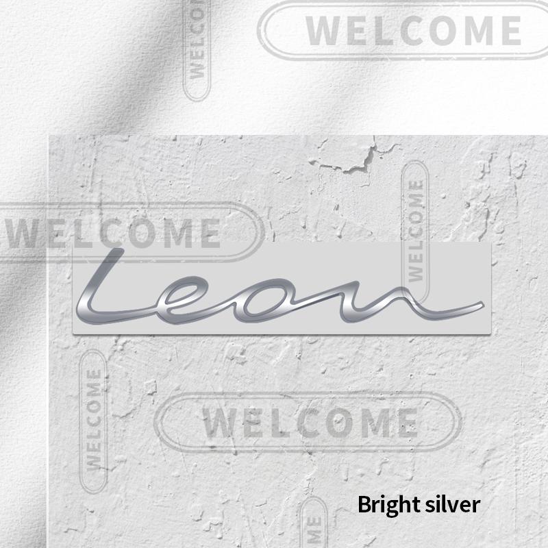 Emblema Lettere Auto Metallo 3D Per Logo Leon 5f MK3 MK2 Badge Adesivo Rame Opaco Decalcomanie Baule Accessori Styling