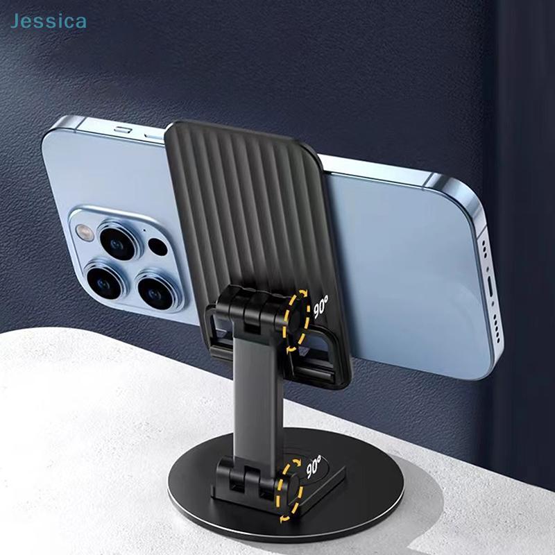 Metal Phone Stand360° Rotating Foldable Mobile Phone Holder Universal Aluminum Alloy Phone Stand For Tablets