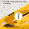 1 Pair Kayak Track Plastic Kayak Rail Kayak Accessories Mount Track for Fishing Rod Holder