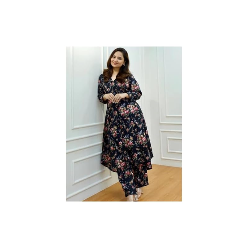 GRECIILOOKS Women Cotton Blend Casual Regular Fit Co-Ord Set (Multicolor, XXX-Large) 3XL