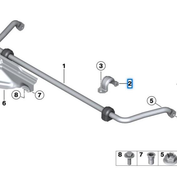 BMW 1er F20 & 3er F30 Stabilisatorhalterung