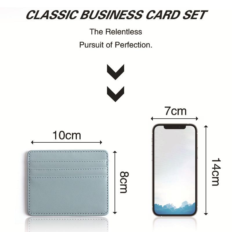 1Pc Pu Leather Id Card Holder Candy Color Bank Credit Card Box Multi Slot Slim Card Case Wallet Women Men Business Card Cover