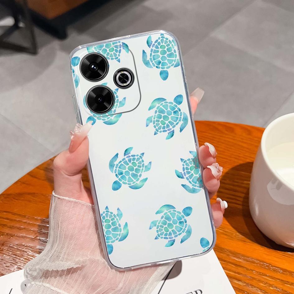 Populární pouzdro s graffiti motýlem pro Xiaomi Redmi 13 13C 14C A3 Note 13 Pro K70E K60 Ultra Nový kryt Měkký silikonový Ochrana proti pádu Průhledné pouzdra na telefon pro Redmi