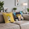 Funda de cojín Anime The S-Seven D-Deadly Sins Meliodas Cómoda y suave ropa de cama amigable con la piel almohada de sofá para el tiempo libre funda de almohada para coche