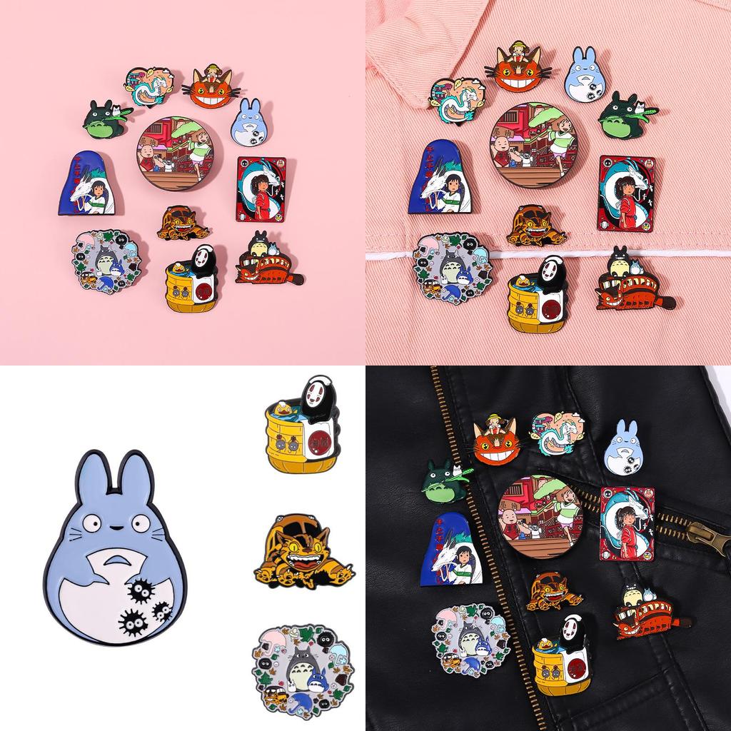 Cartoon Metal Brooches For Clothing And Bags Unique Design Geometric Style For All Genders