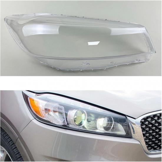 Compatible for Kia Sorento 2015 2016 2017 Front Headlamp Cover Transparent Mask Lamp Shade Headlight Shell Lens Auto Replacement Parts(2PCS left and