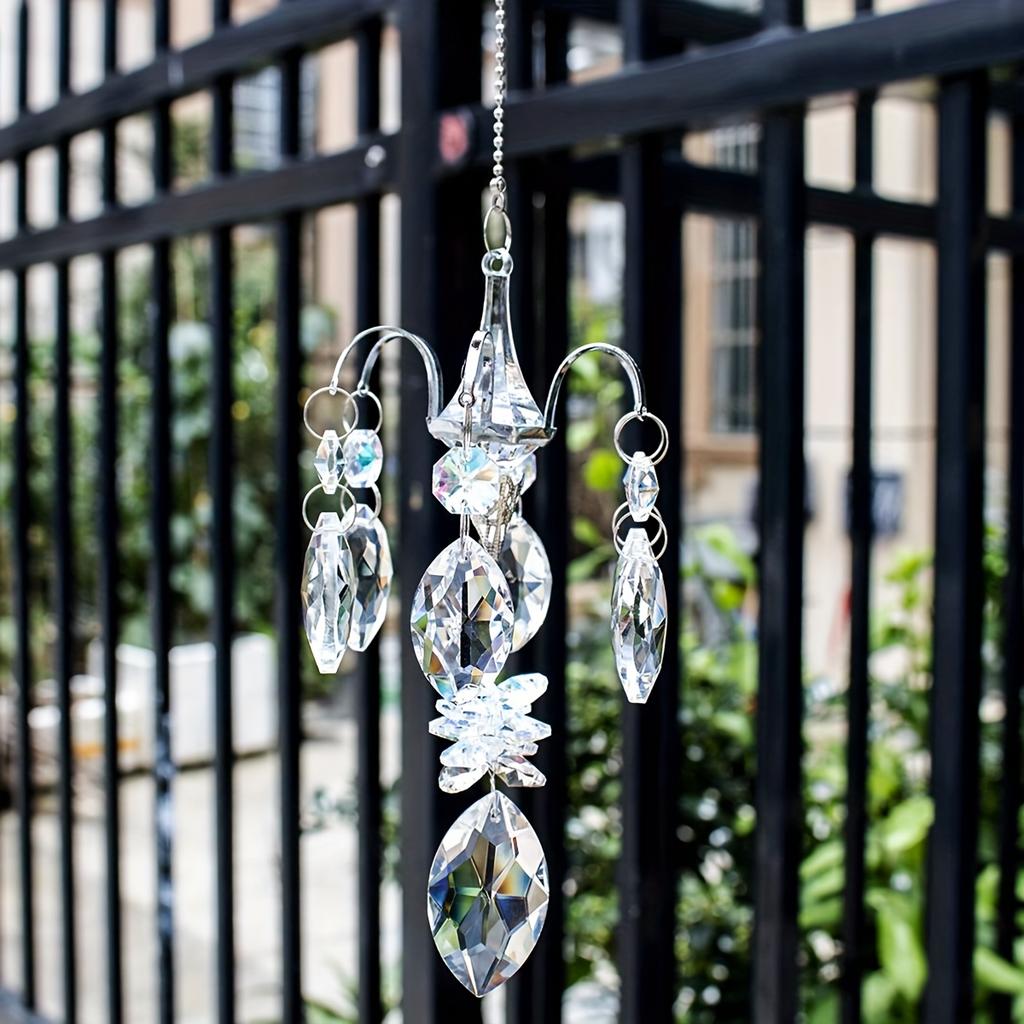 Wunderschöner Suncatcher Kristall Chakra Hängende Garten Dekoration Suncatcher Regenbogenmacher Buntglas Außen Dekoration Geschenk