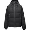 Basic Sports Series Solid Color Comfortable Fashion Down Jacket Women Outerwear Carbon-Black P424W073-0018