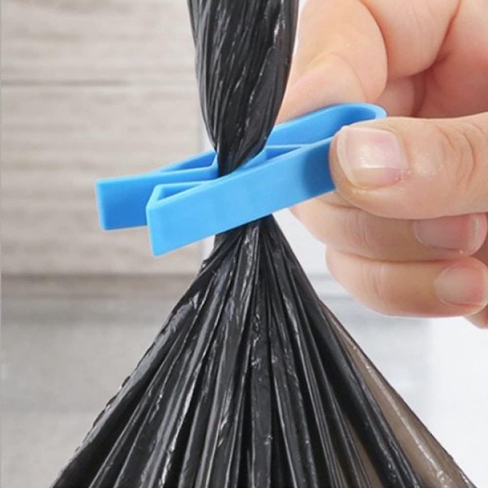 50/2Pcs Waste Bin Fixed Clip Kitchen Snack Bags Sealing Clamp Trash Garbage Bag Clips Anti-Slip Holder Household Storage Tools