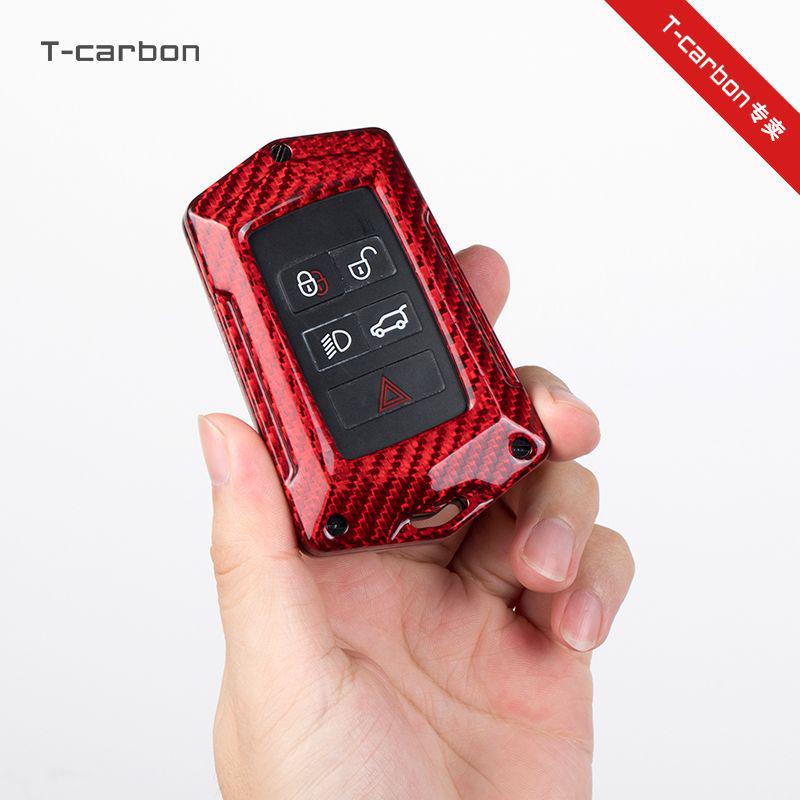 T-carbon Real Carbon Fiber Key Case for Land Rover Range Rover Evoque